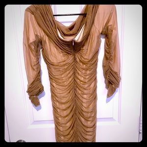 Skin tone stretch dress